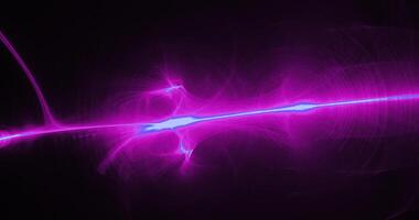 Purple And Blue Abstract Lines Curves Particles Background photo