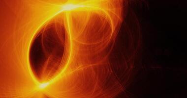 Yellow Red Orange Abstract Lines Curves Particles Background photo