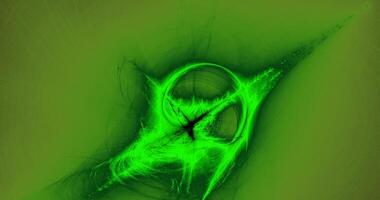 Green Abstract Lines Curves Particles Background photo