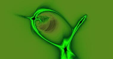 Green Abstract Lines Curves Particles Background photo