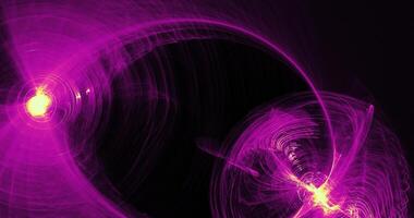 Purple And Yellow Abstract Lines Curves Particles Background photo