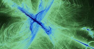 verde y azul resumen líneas curvas partículas foto