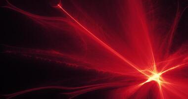 Red And Yellow Abstract Lines Curves Particles Background photo