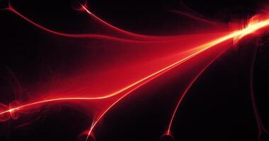 Red And Yellow Abstract Lines Curves Particles Background photo