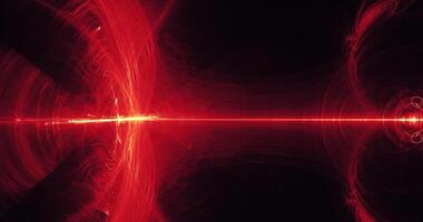 Red And Yellow Abstract Lines Curves Particles Background photo