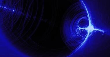 Blue Abstract Lines Curves Particles Background photo