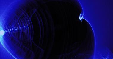 Blue Abstract Lines Curves Particles Background photo