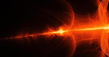 Orange Abstract Lines Curves Particles Background photo