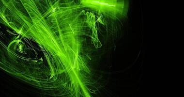 Green Abstract Lines Curves Particles Background photo