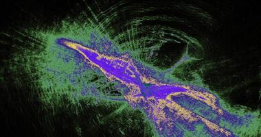 verde y azul resumen líneas curvas partículas antecedentes foto