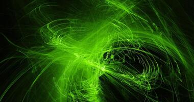 Green Abstract Lines Curves Particles Background photo