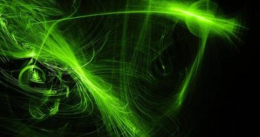 Green Abstract Lines Curves Particles Background photo