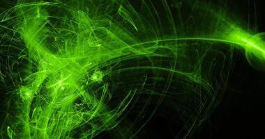 Green Abstract Lines Curves Particles Background photo