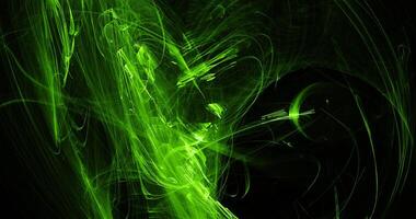 Green Abstract Lines Curves Particles Background photo