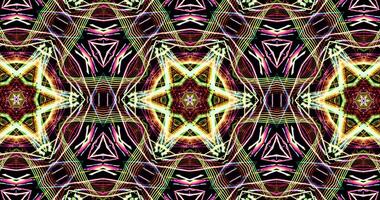 Kaleidoscopic Pattern On Dark Background In Vibrant Colors photo