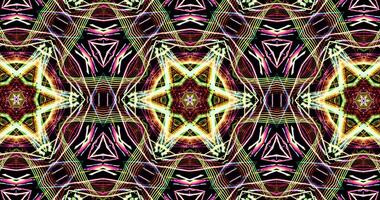 Kaleidoscopic Pattern On Dark Background In Vibrant Colors photo