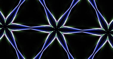 Kaleidoscopic Pattern On Dark Background In Vibrant Colors photo