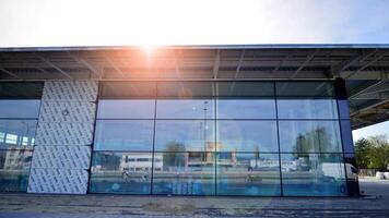 Warsaw, Poland. 7 April 2024. Mercedes-Benz car showroom under construction. photo