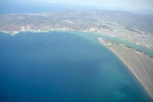 El mogote la paz baja california sur aerial view from aircraft photo