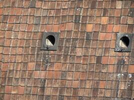 Brunelleschi Dome Aerial view from giotto tower detail near Cathedral Santa Maria dei Fiori Italy photo