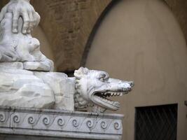 signoria sitio florencia Italia estatua detalle foto