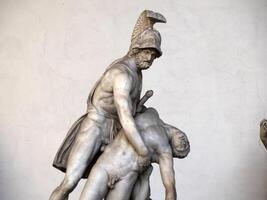 signoria place florence italy statue detail photo