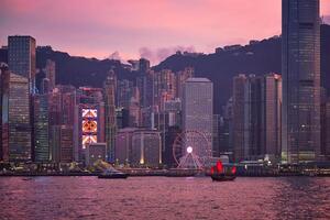 Hong Kong skyline. Hong Kong, China photo