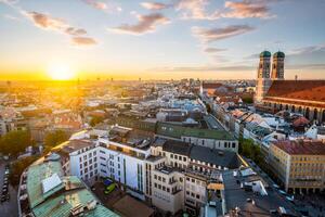 Aerial view of Munich, Germany photo