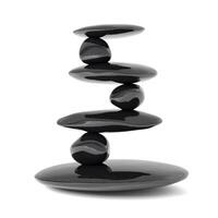 concepto de equilibrio de piedras zen foto