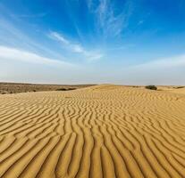 Dunes of Thar Desert, Rajasthan, India photo