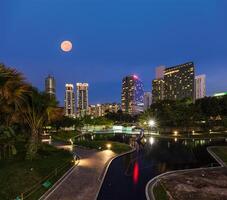 Skyline of Central Business District of Kuala Lumpur, Malaysia photo