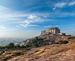 Fortaleza de Mehrangarh, Jodhpur, Rajastán, India foto