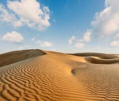 Dunes of Thar Desert, Rajasthan, India photo