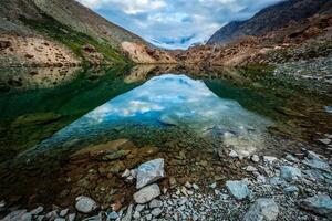 Deepak Tal lake in Himalayas photo