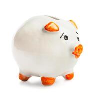 Piggy bank isolated photo