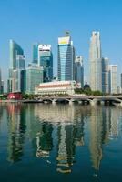 Singapur rascacielos terminado centro de deportes acuáticos bahía foto
