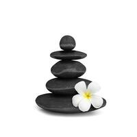 concepto de equilibrio de piedras zen foto