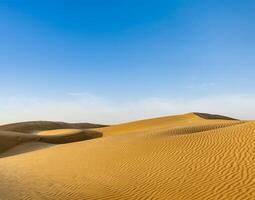 Dunes of Thar Desert, Rajasthan, India photo