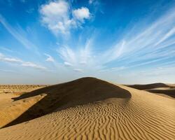 Dunes of Thar Desert, Rajasthan, India photo