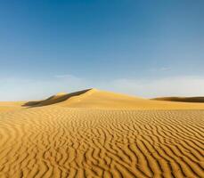 Dunes of Thar Desert, Rajasthan, India photo