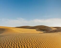 Dunes of Thar Desert, Rajasthan, India photo