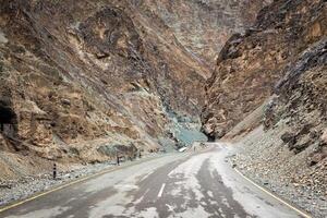 Srinagar Leh national highway NH-1 in Himalayas. Ladakh, India photo