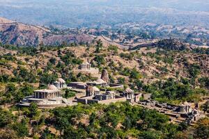 Hindu temples in Kumbhalgarh fort. Rajasthan, India photo