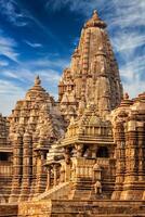 Famous temples of Khajuraho, India photo