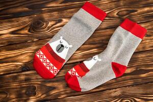 Polar Bear Patterned Socks photo