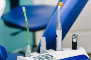 a tool for the dentist before working in his office photo