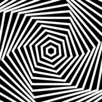 Abstract contrasting dynamic geometric illustration with a hexagon. vector