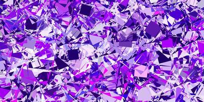 Light Purple vector pattern with polygonal shapes.