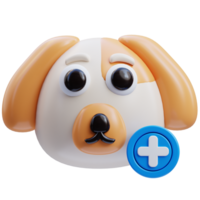 Healthy pet 3D Illustration png