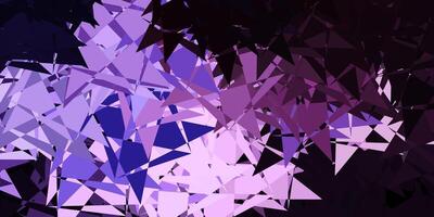 Light purple vector backdrop with triangles, lines.